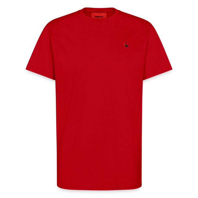 L25 Organic Relaxed T-Shirt Made in EU - red