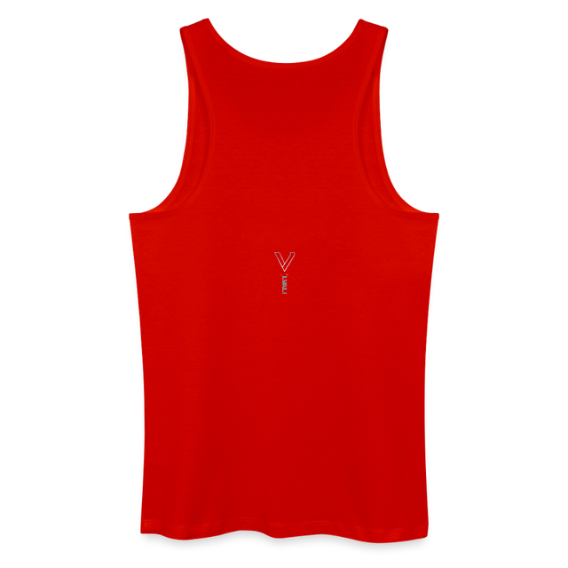 LVALI STACKED Men’s Organic Tank Top - red