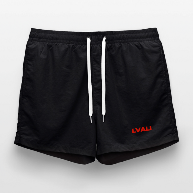 LVALI Swim Trunks - Red - black