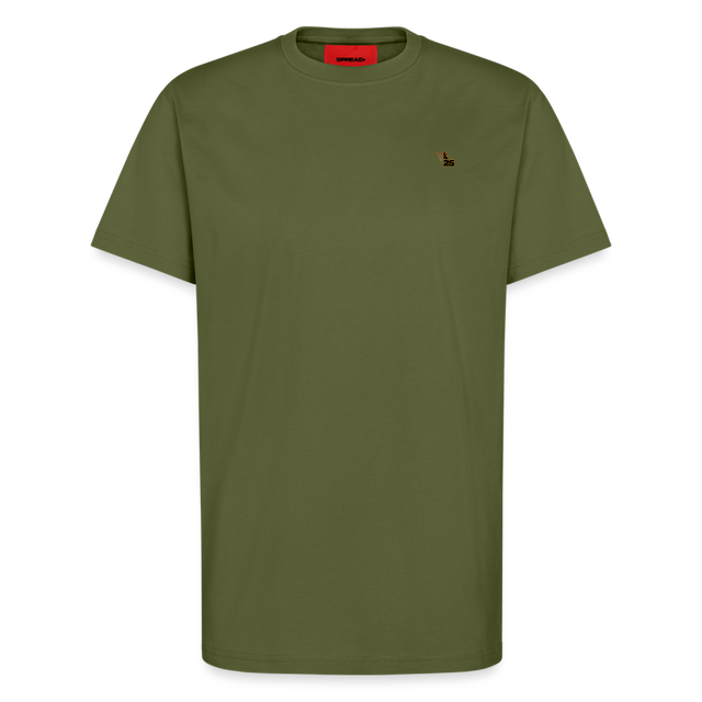 L25 Organic Relaxed T-Shirt Made in EU - MOSS GREEN