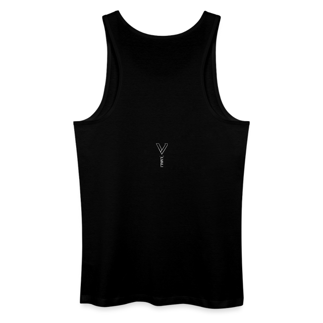 LVALI STACKED Men’s Organic Tank Top - black