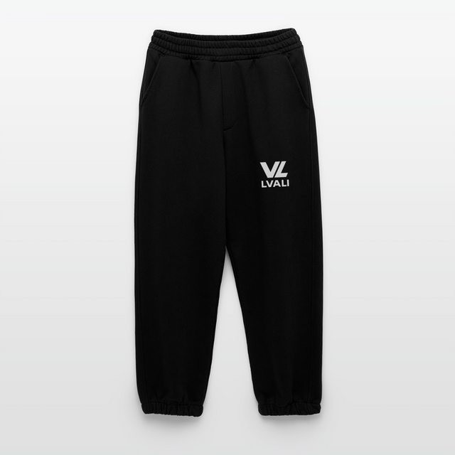 VL LVALI Heavyweight Organic Joggers Made in EU - SOLID BLACK