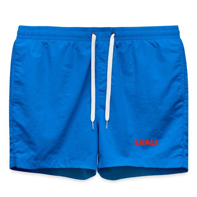 LVALI Swim Trunks - Red - cobalt blue