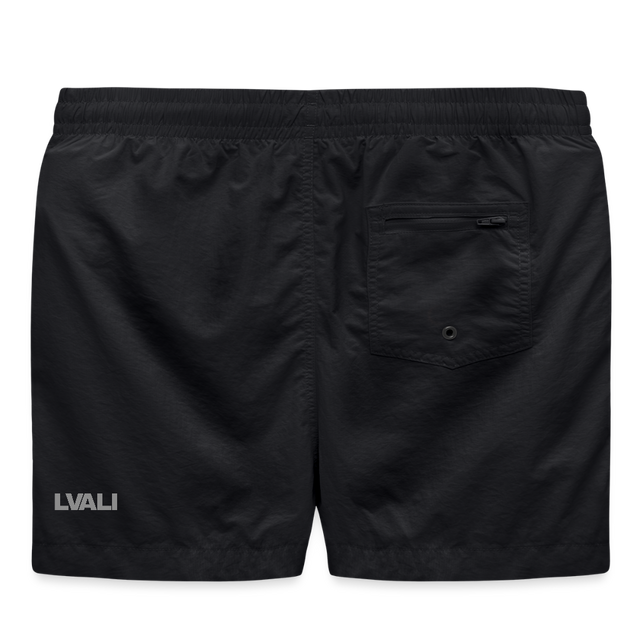 LVALI Mens Swim Trunks - black