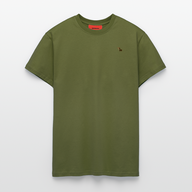 L25 Organic Relaxed T-Shirt Made in EU - MOSS GREEN