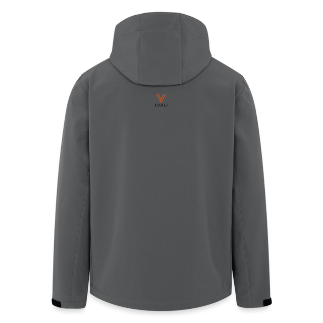 LVALI Men's Recycled Softshell Jacket DISCOVERER - anthracite