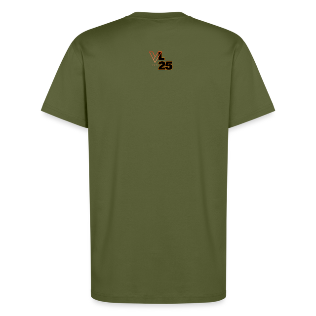 L25 Organic Relaxed T-Shirt Made in EU - MOSS GREEN
