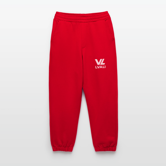 VL LVALI Heavyweight Organic Joggers Made in EU - red