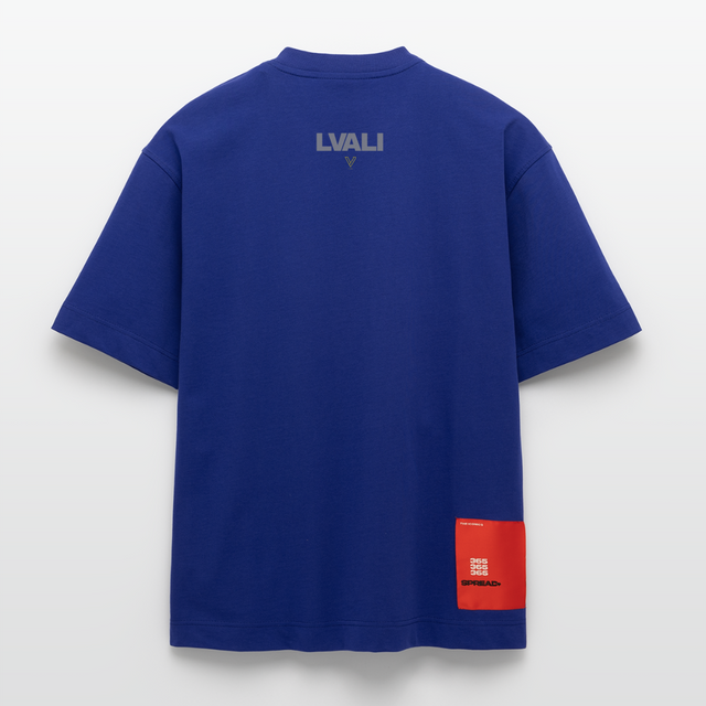 LVALI Stack Heavyweight Oversized Organic T-Shirt Made in EU - Iconic Blue