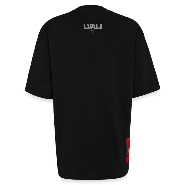 LVALI Stack Heavyweight Oversized Organic T-Shirt Made in EU - SOLID BLACK