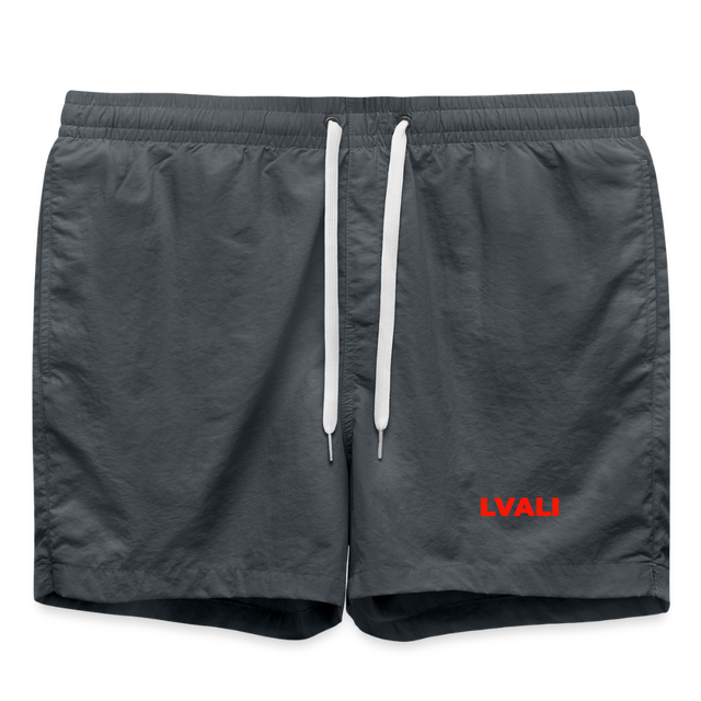 LVALI Swim Trunks - Red - anthracite