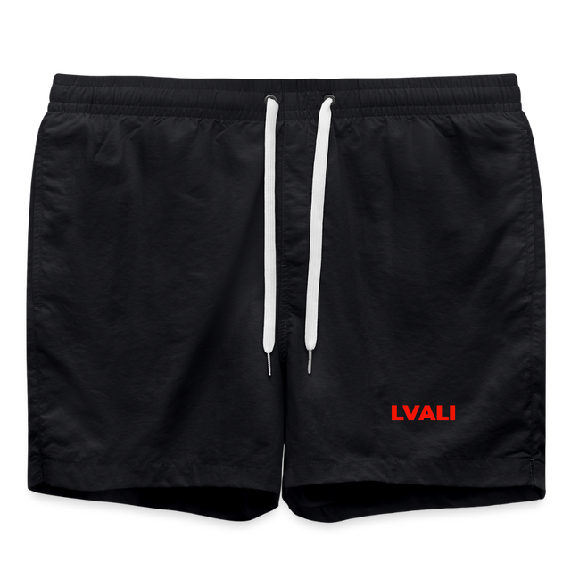 LVALI Swim Trunks - Red - black