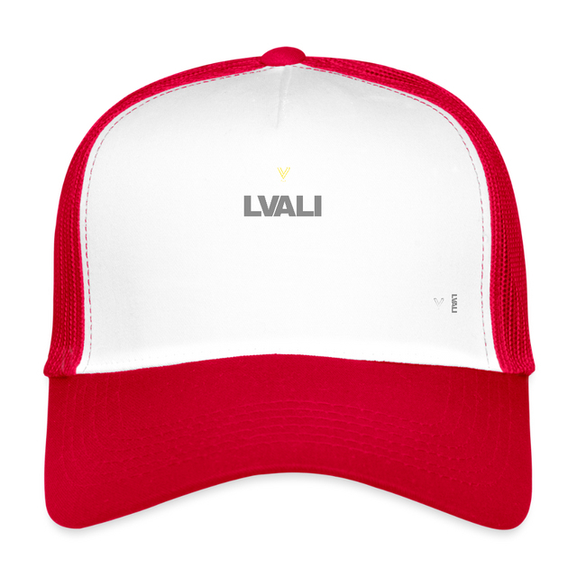 LVALI STACK Trucker Cap - white/red