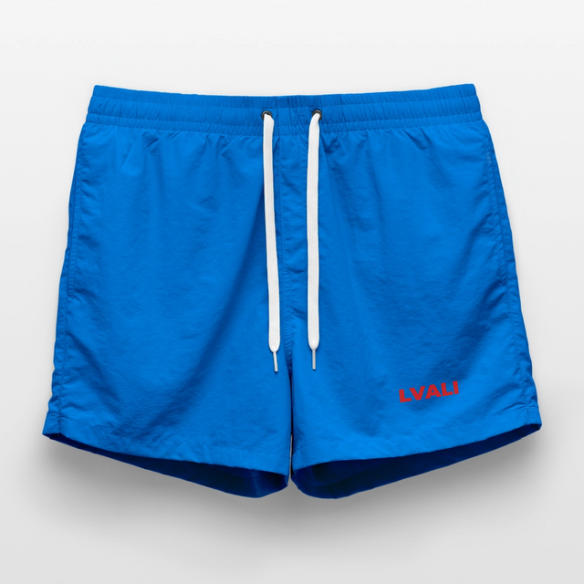 LVALI Swim Trunks - Red - cobalt blue