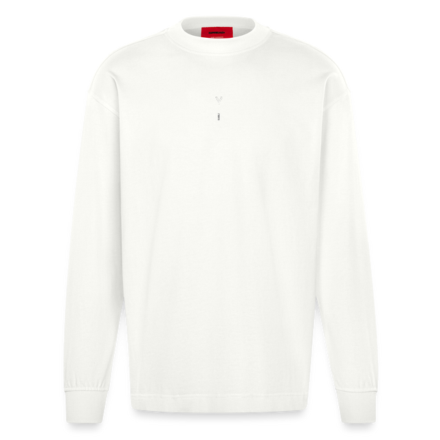 LVALI Stack Heavyweight Oversized Organic Longsleeve Shirt Made in EU - OFF WHITE