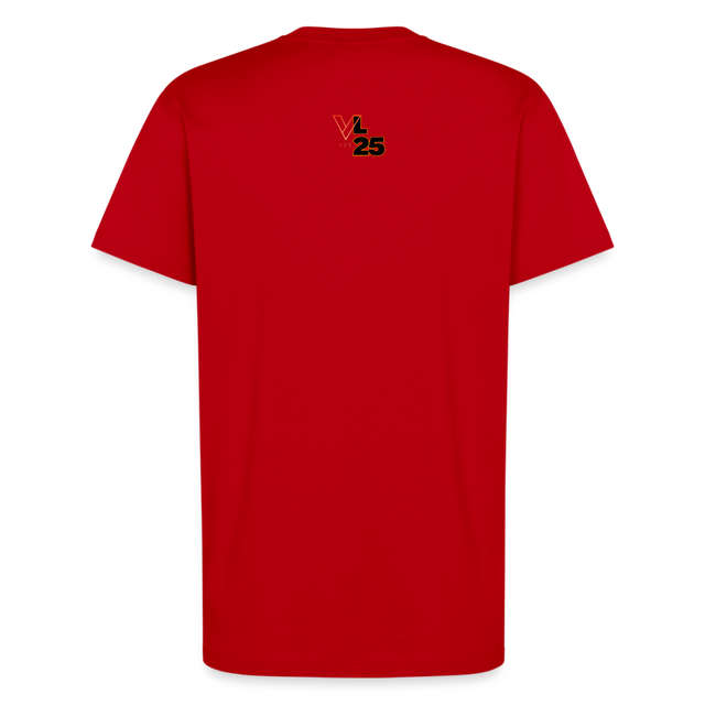 L25 Organic Relaxed T-Shirt Made in EU - red