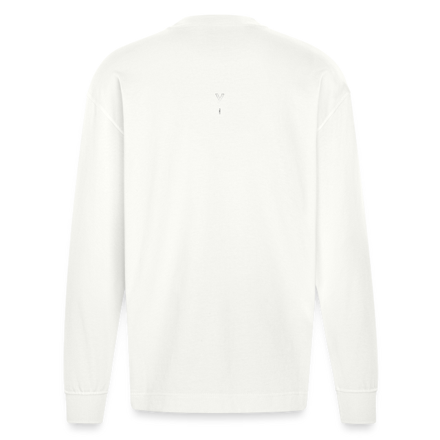 LVALI Stack Heavyweight Oversized Organic Longsleeve Shirt Made in EU - OFF WHITE