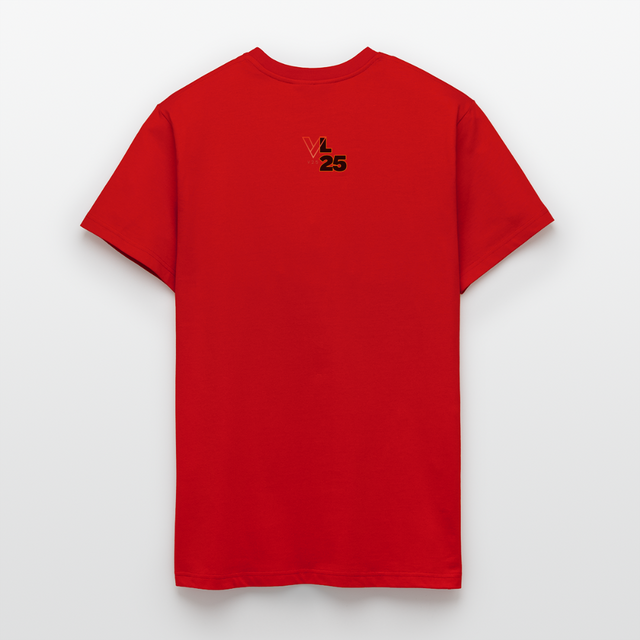 L25 Organic Relaxed T-Shirt Made in EU - red