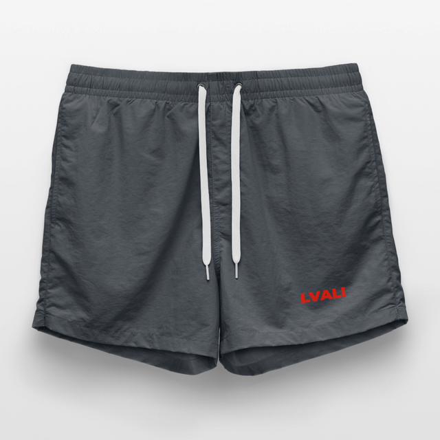 LVALI Swim Trunks - Red - anthracite