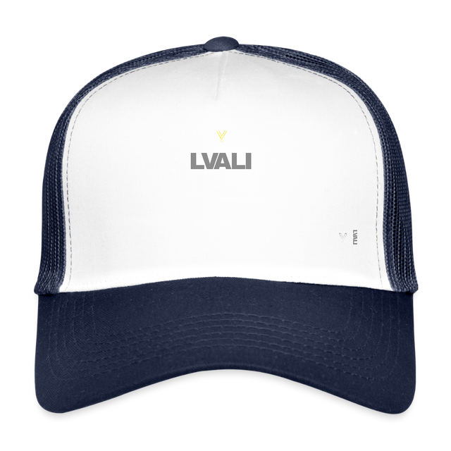 LVALI STACK Trucker Cap - white/navy