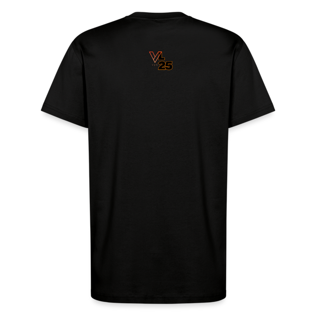L25 Organic Relaxed T-Shirt Made in EU - SOLID BLACK