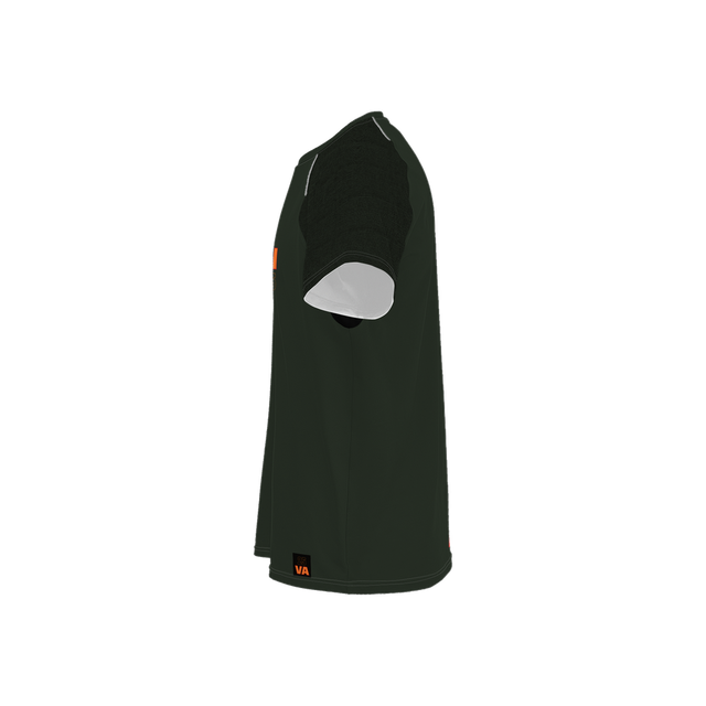 LVALI L25 Green Tribal Bright Running T-Shirt-Dry Fit Heavyweight 225g