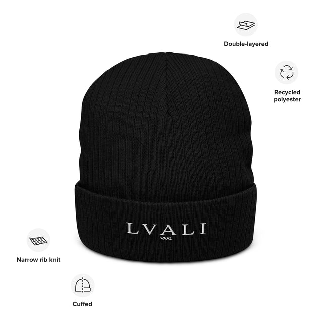 LVALI Ribbed knit beanie