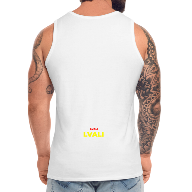 LVALI Classic BW Men’s Premium Tank Top - white