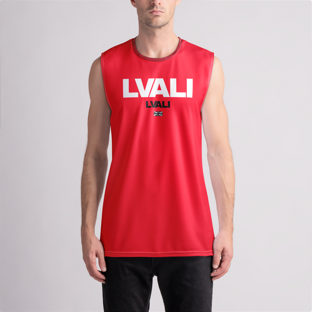 LVALI Elite Vest Red Brit Mens Muscle Tank