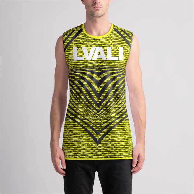 LVALI Elite Yellow Vest Mens Muscle Tank