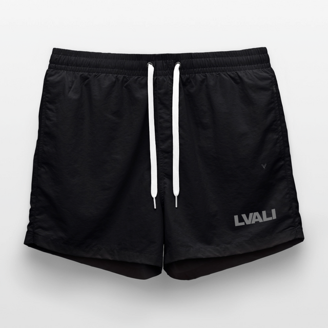 LVALI Mens Swim Trunks - black