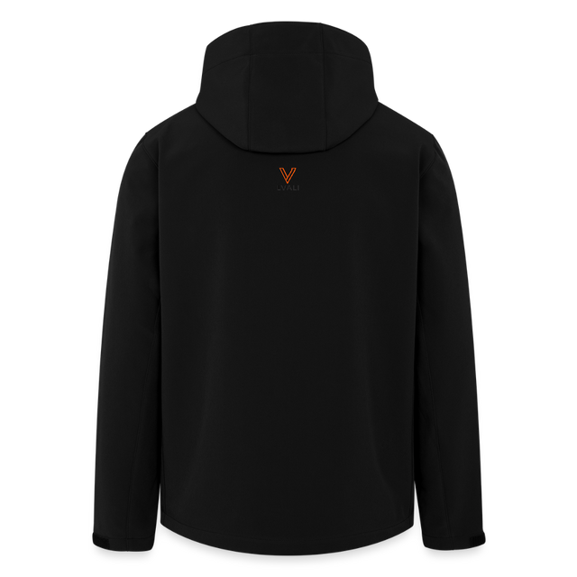 LVALI  Men's Recycled Softshell Jacket DISCOVERER - black