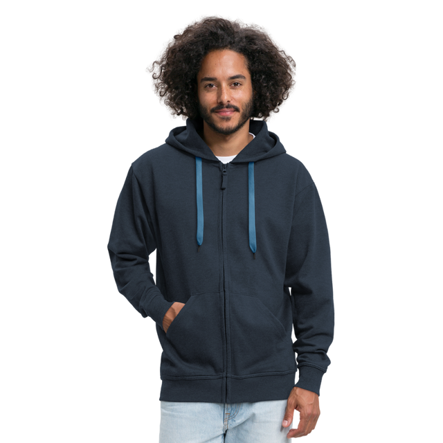 LVALI Men's Premium Hooded Jacket - navy