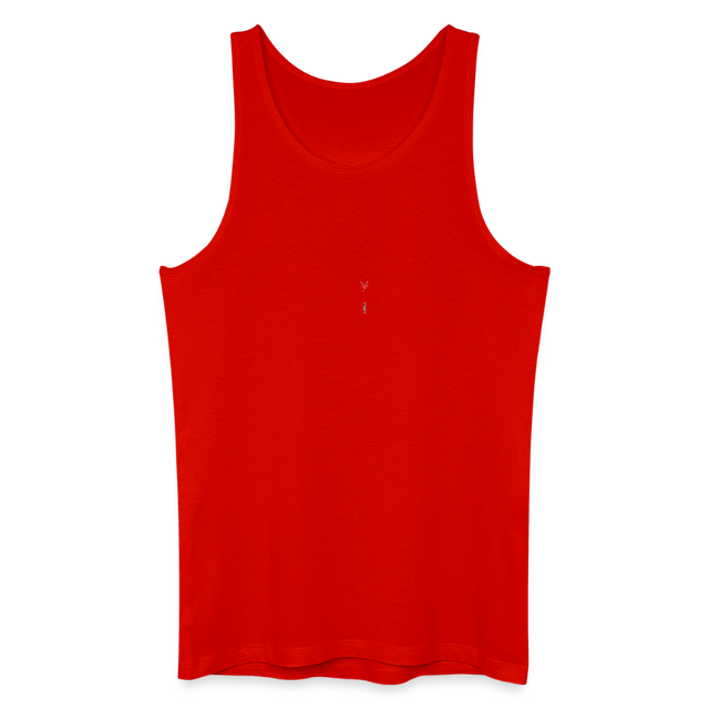 LVALI STACKED Men’s Organic Tank Top - red