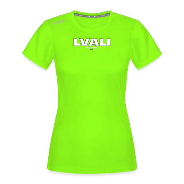 LVALI Bright 2 JAKO Woman's T-Shirt Run 2.0 - neon green