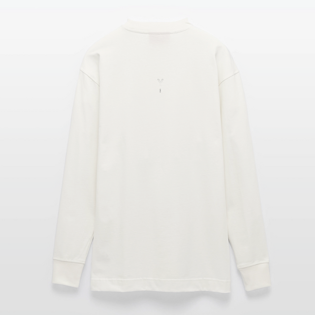 LVALI Stack Heavyweight Oversized Organic Longsleeve Shirt Made in EU - OFF WHITE