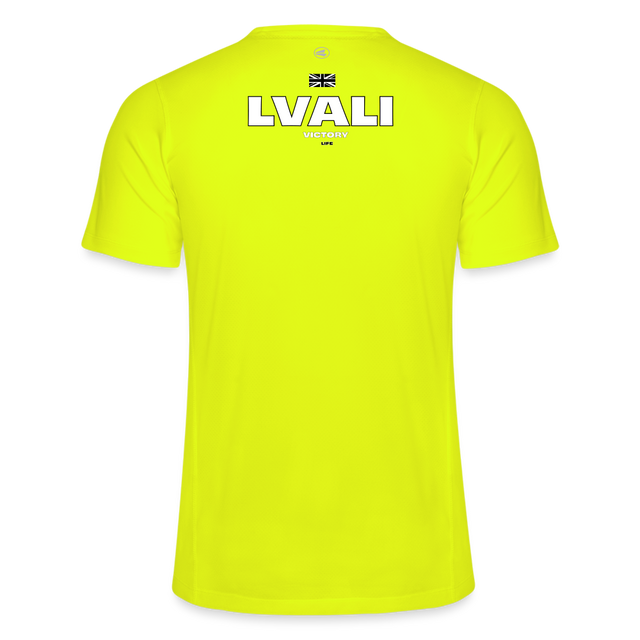 LVALI Dawn Runner JAKO Men's T-Shirt - neon yellow