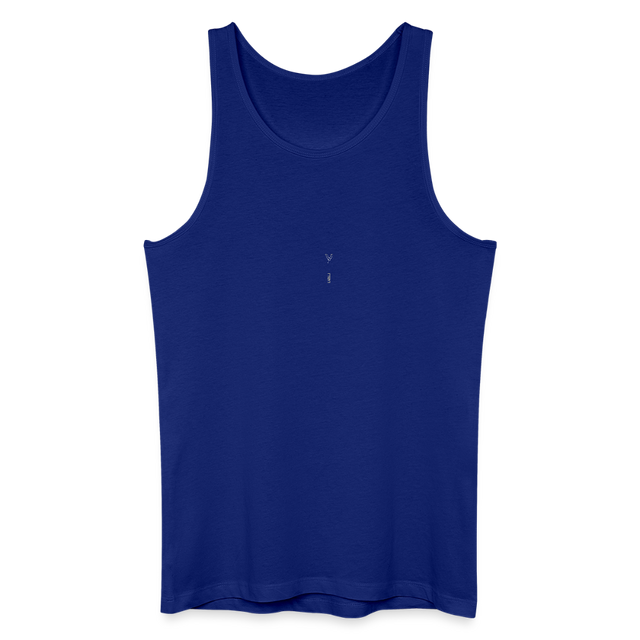 LVALI STACKED Men’s Organic Tank Top - royal blue