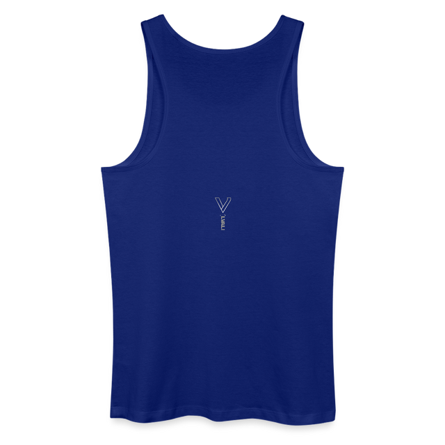 LVALI STACKED Men’s Organic Tank Top - royal blue