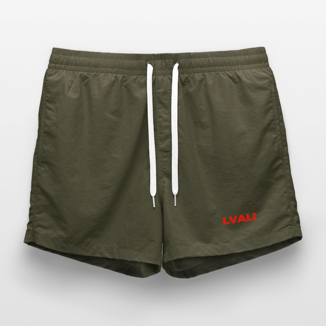 LVALI Swim Trunks - Red - olive