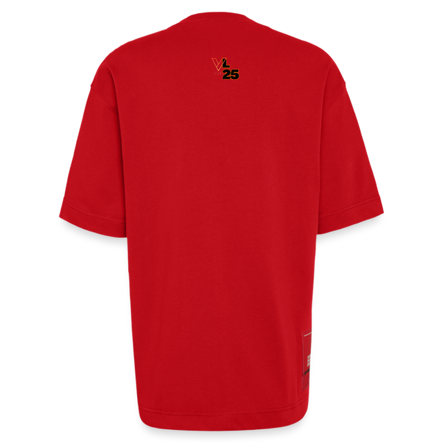 Heavyweight Oversized Organic T-Shirt Made in EU - red
