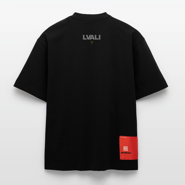LVALI Stack Heavyweight Oversized Organic T-Shirt Made in EU - SOLID BLACK