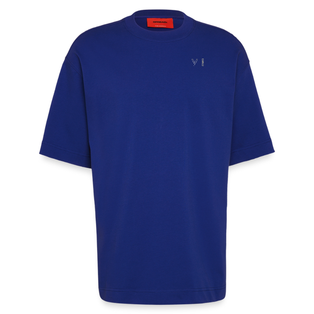 LVALI Stack Heavyweight Oversized Organic T-Shirt Made in EU - Iconic Blue