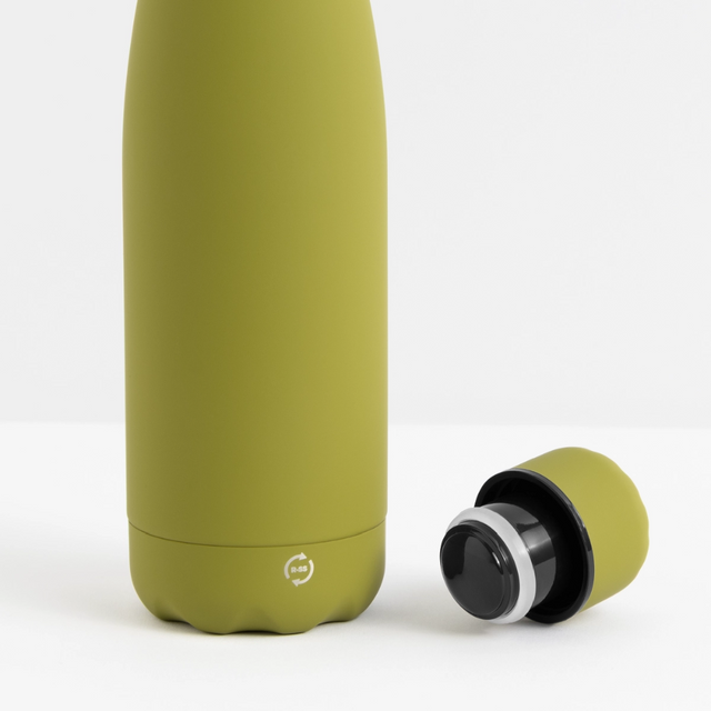 SOFT TOUCH Insulated Water Bottle 500 ml - olive green 