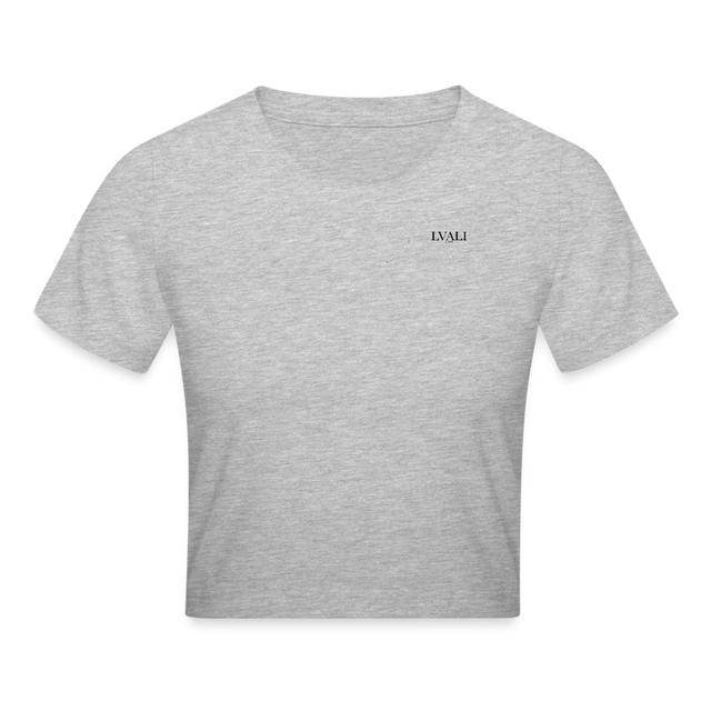 Cropped T-Shirt - heather grey