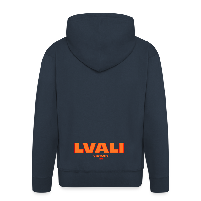 LVALI Men's Premium Hooded Jacket - navy