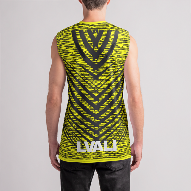 LVALI Elite Yellow Vest Mens Muscle Tank