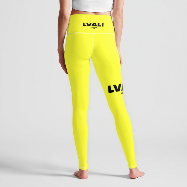 LVALI Bright Yell  High Waist Legging