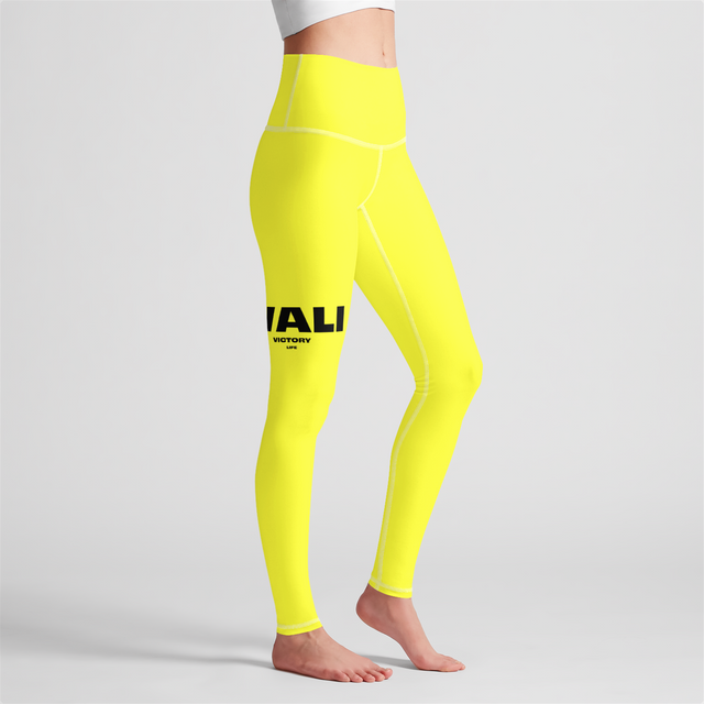 LVALI Bright Yell  High Waist Legging