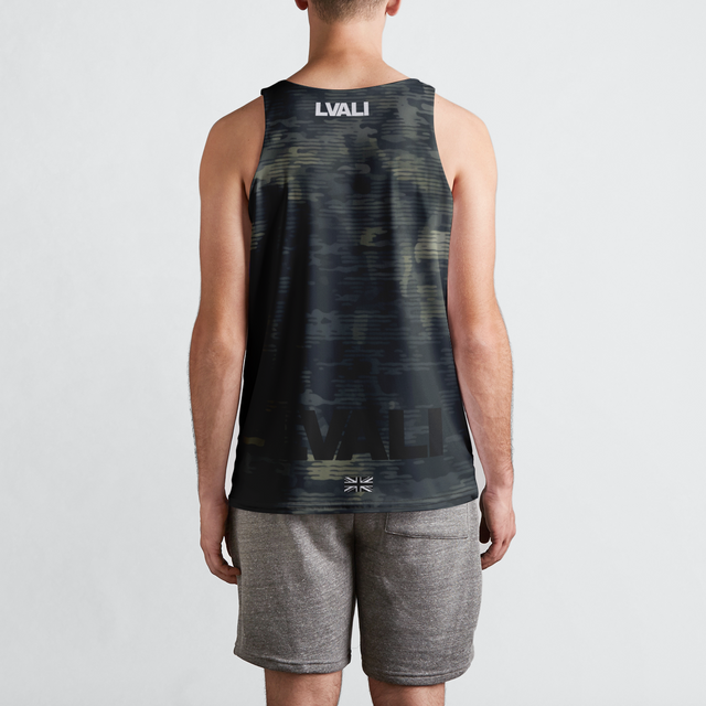 LVALI Camo Basecamp Mens Reversible Tank Top